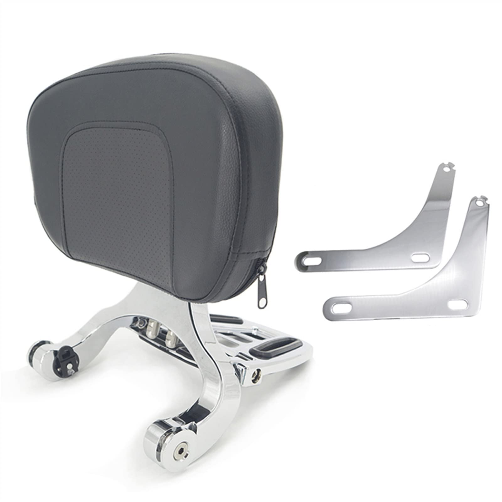 NINOMA Moto Posteriore Schienale Sissy Bar Pad per Harley per Fat-Boy Street Bob Dyna Softail Sportster Touring Road King Coda gobba (Color : 4)