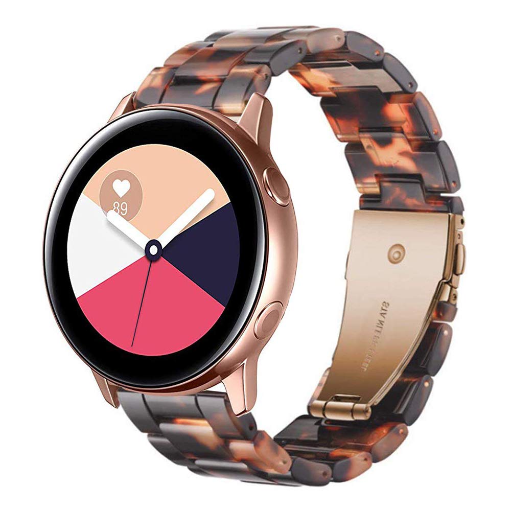 Strap Galaxy Watch Active 2 40mm 44mm, 20mm Silicone Wristband for Galaxy Watch Active 40mm/Galaxy Watch 3 41mm/Galaxy Watch 42mm/Gear Sport/Vivoactive 3/Vivomove HR/Forerunner 645
