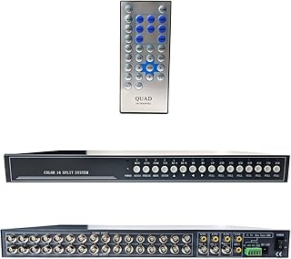 CCTV Camera Pros VM-16RT BNC Video Mux | 16 Channel CCTV Security Camera Multiplexer | Real-time Live Streaming Refresh Rate | Monitor Spot/Loop Out