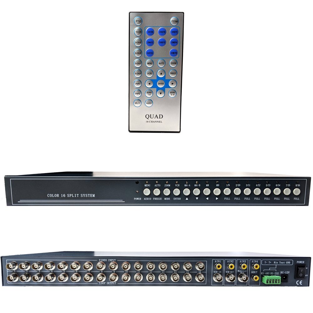 Buy CCTV Camera Pros VM16RT Video Mux, 16 Channel CCTV Multiplexer