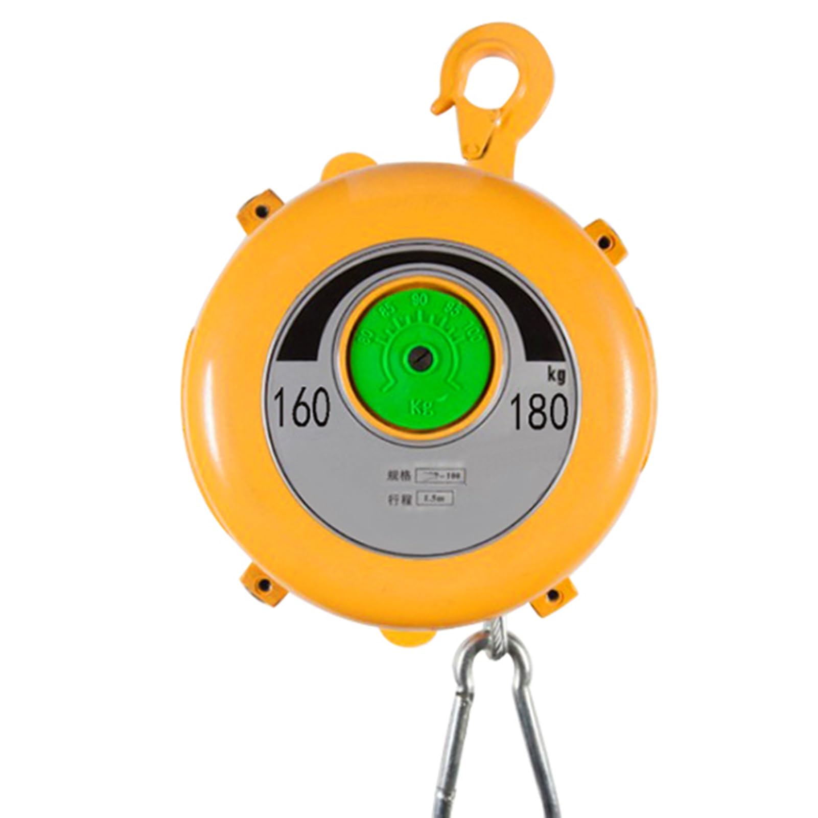 WEKONUMEX Retractable Spring Balancer, Spring Balancer Retractor Alloy Steel Multiple Load Ranges Industrial Tool Support(160-180kg)
