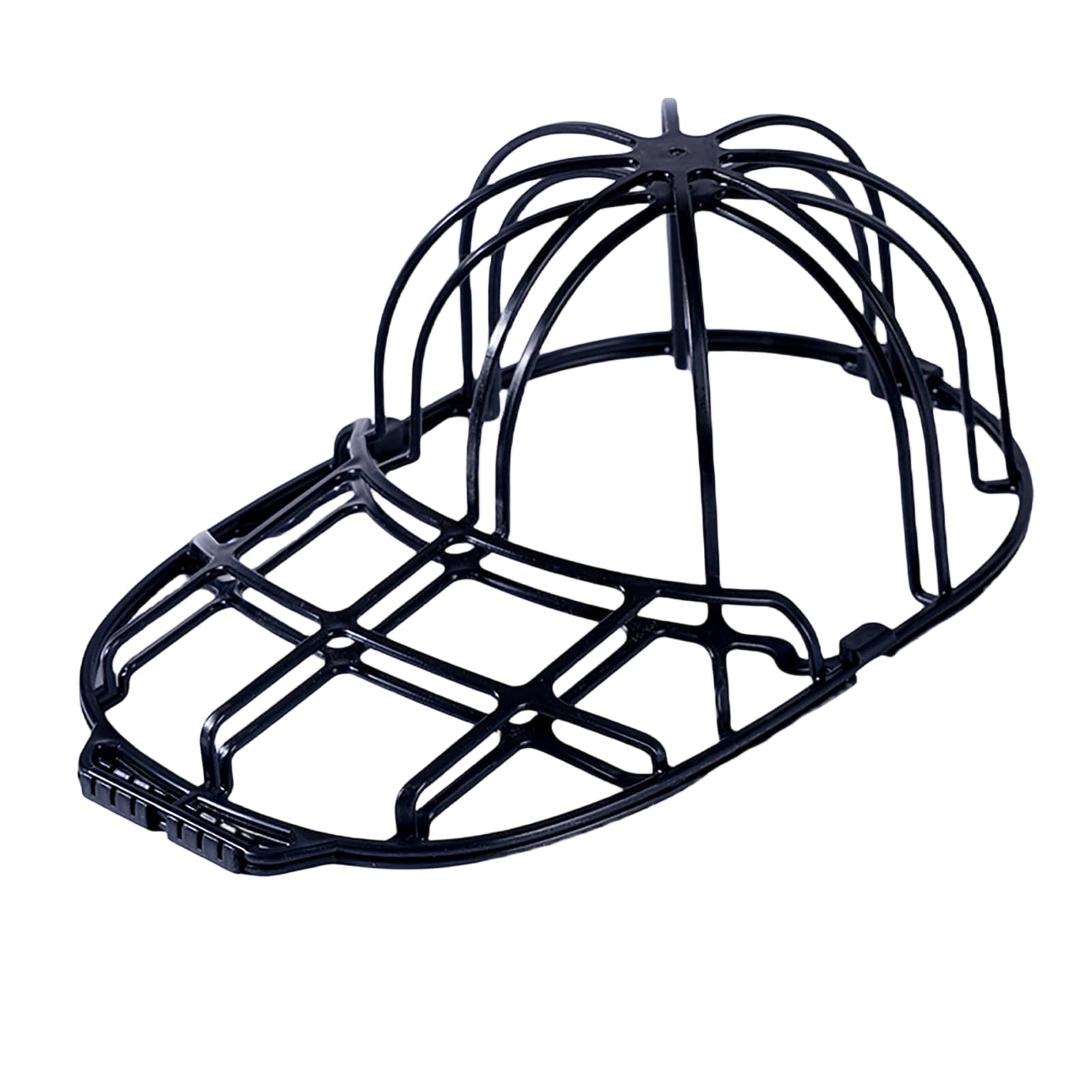anwhriet Hat Washer Cage for Washing Machine & Dishwasher – Baseball Hat Cleaner Rack, Structured Cap Shaper & Protector for Hats Black