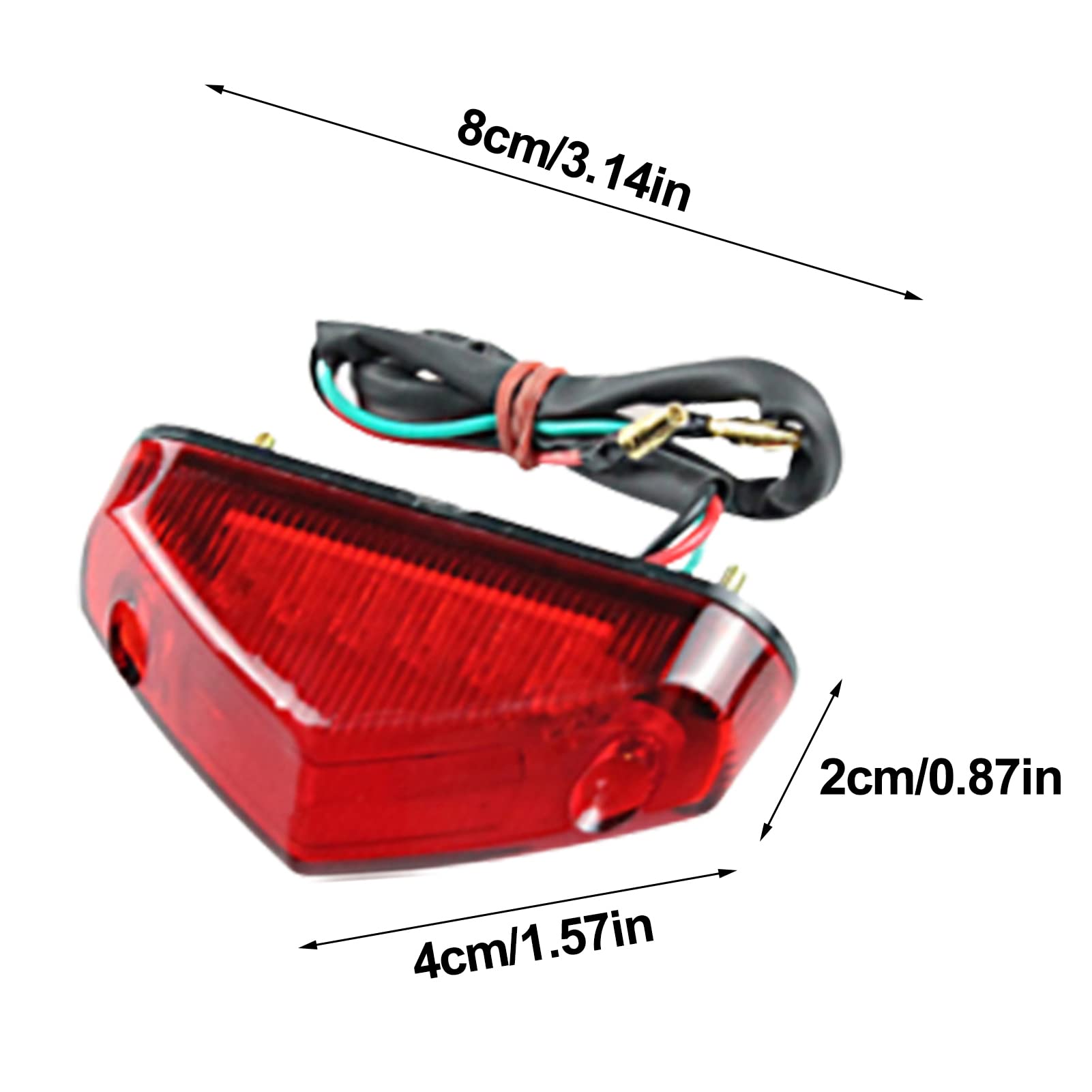 Moto Fanale Posteriore LED + Luce Di Arresto E Continua Lumitecs TX42 Rosso A262102 0 - Foto 7