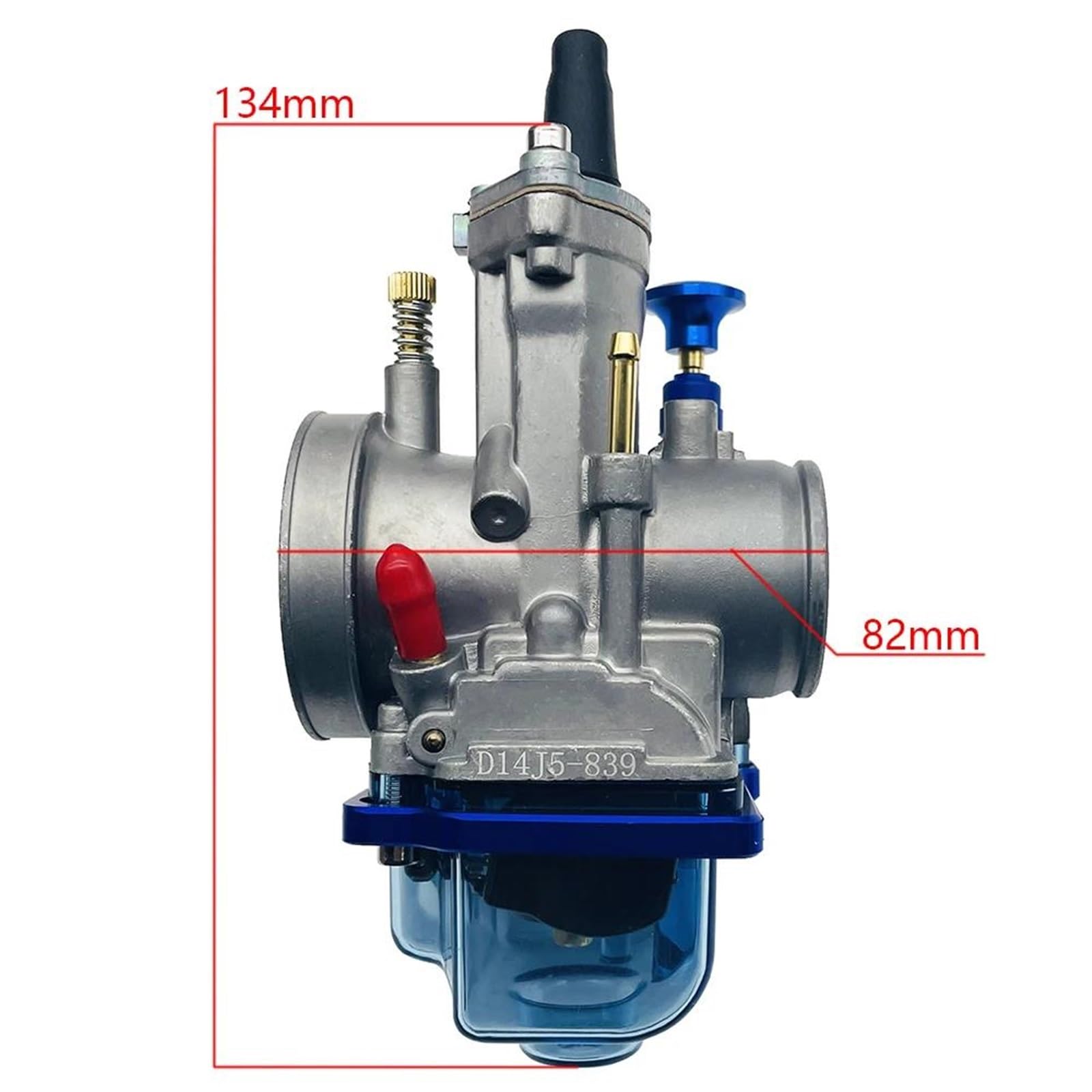 Modifica Del Coperchio Inferiore Blu Trasparente Per Il Carburatore Moto 2t 4t Tempi Per Pwk24 26 28 30 32 34mm