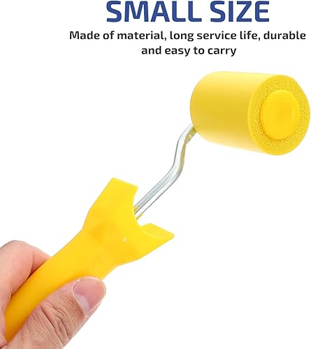 Miniatura 5 de Rodillo de costura de goma para herramientas rodillo de presión plano de 2 pulgadas, Rodillo de costura portátil para papel tapiz, Práctico rodillo