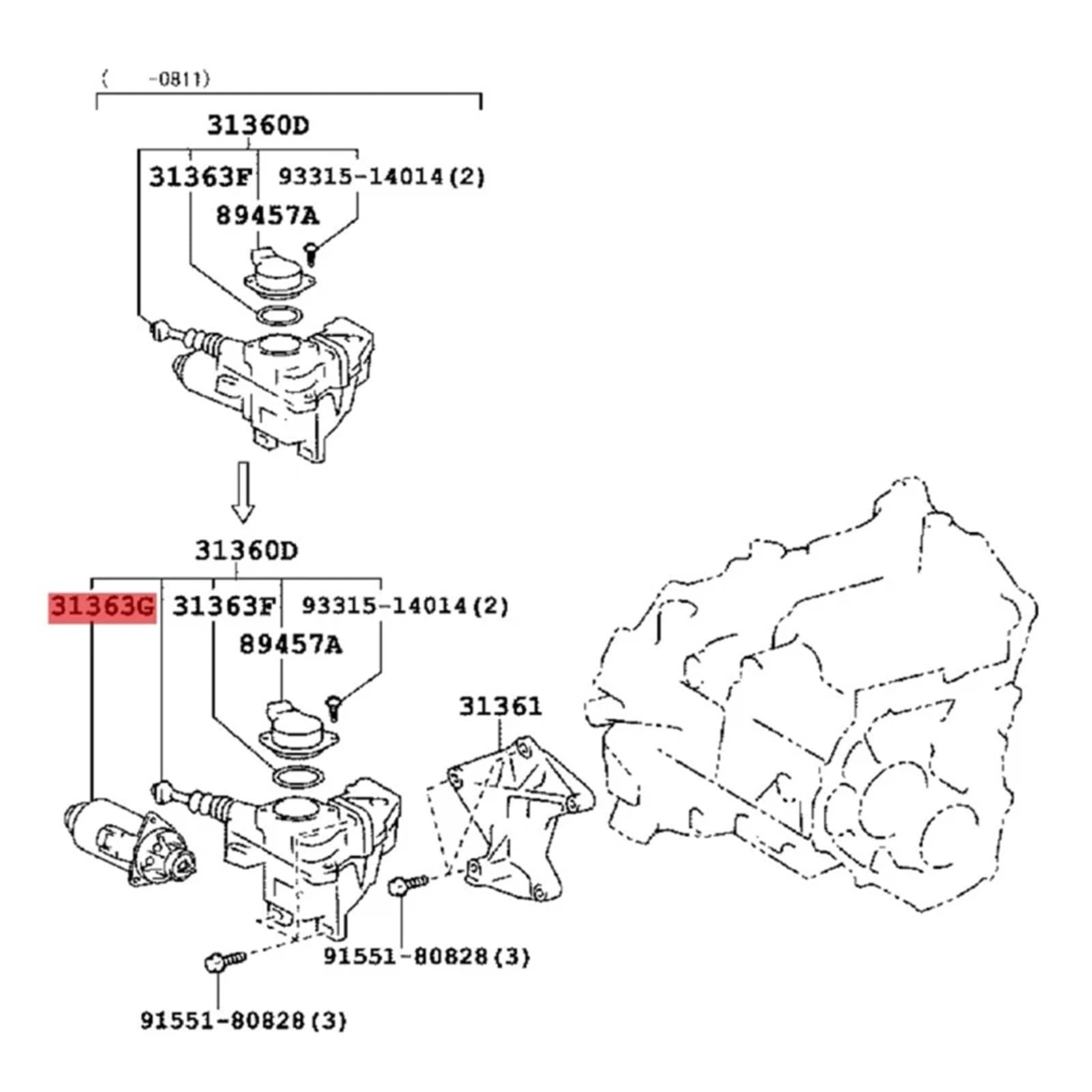 Sprzęgło samochodowe ST PAT 1363-12040 3136312040 Siłownik sterujący sprzęgłem samochodowym pasuje do Toyota Auris Corolla Verso Yaris 1.8L 1.5L 2.4L 04-11