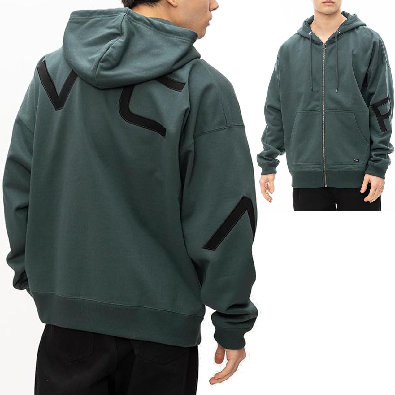 RVCA ルーカ ルカ メンズ パーカー ジップアップ ライトジャケット サーフブランド スウェットシャツ トレーナー ルーズフィッ