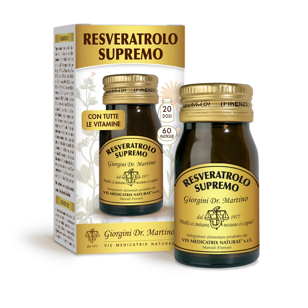 Dr Giorgini Integratore Alimentare, Resveratrolo Supremo Pastiglie - 30 g