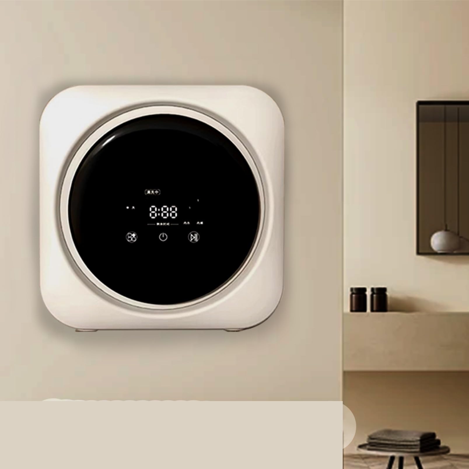 Lavatrice automatica, lavatrice e asciugatrice per biancheria intima indipendente con touch, 3,5 L elettrica portatile - Portatile e montabile a parete per dormitori, campeggio e viaggi