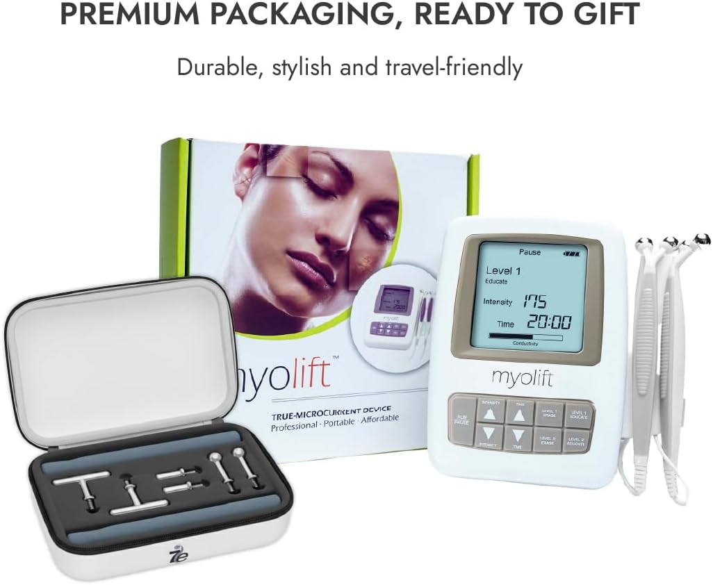 7E Wellness MyoLift Mini + Precision Wand Kit – Microcurrent Device & Accessory Set for Full-Face & Targeted Treatments, Enhanced Conductivity, Skin Comfort & Firmness – Works with Restore & Renu Gels - Image 9