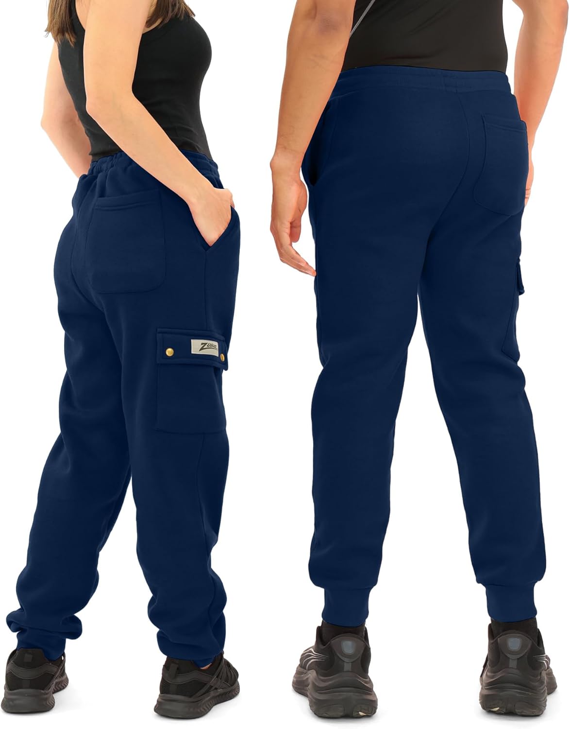 Zubaz NFL Men's Fleece Cargo Jogger Sweatpants (Small - 3XL) - Image 2