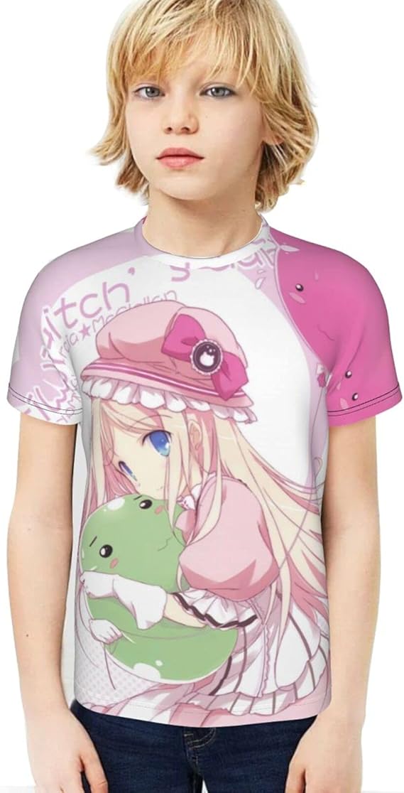 Amazon Co Jp ウィッチズガーデン 4 ファッション 男の子用半袖フルtシャツ トップス カジュアル 人気 かわいい カジュアル 柔らかい 快適 メンズ 服 防菌防臭 無地 吸汗速乾 ストレッチ 通気性 春夏秋冬 男 女 兼用 ファッション