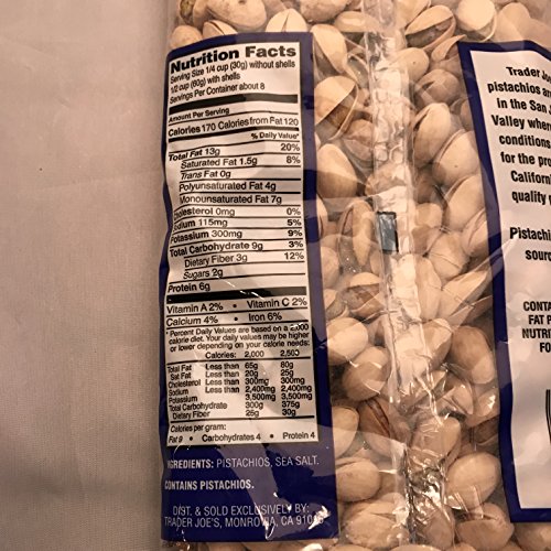 Trader Joe's Dry Roasted And Salted Pistachio's 2 Bags 32 Oz Total (2 Pack) #TOP1