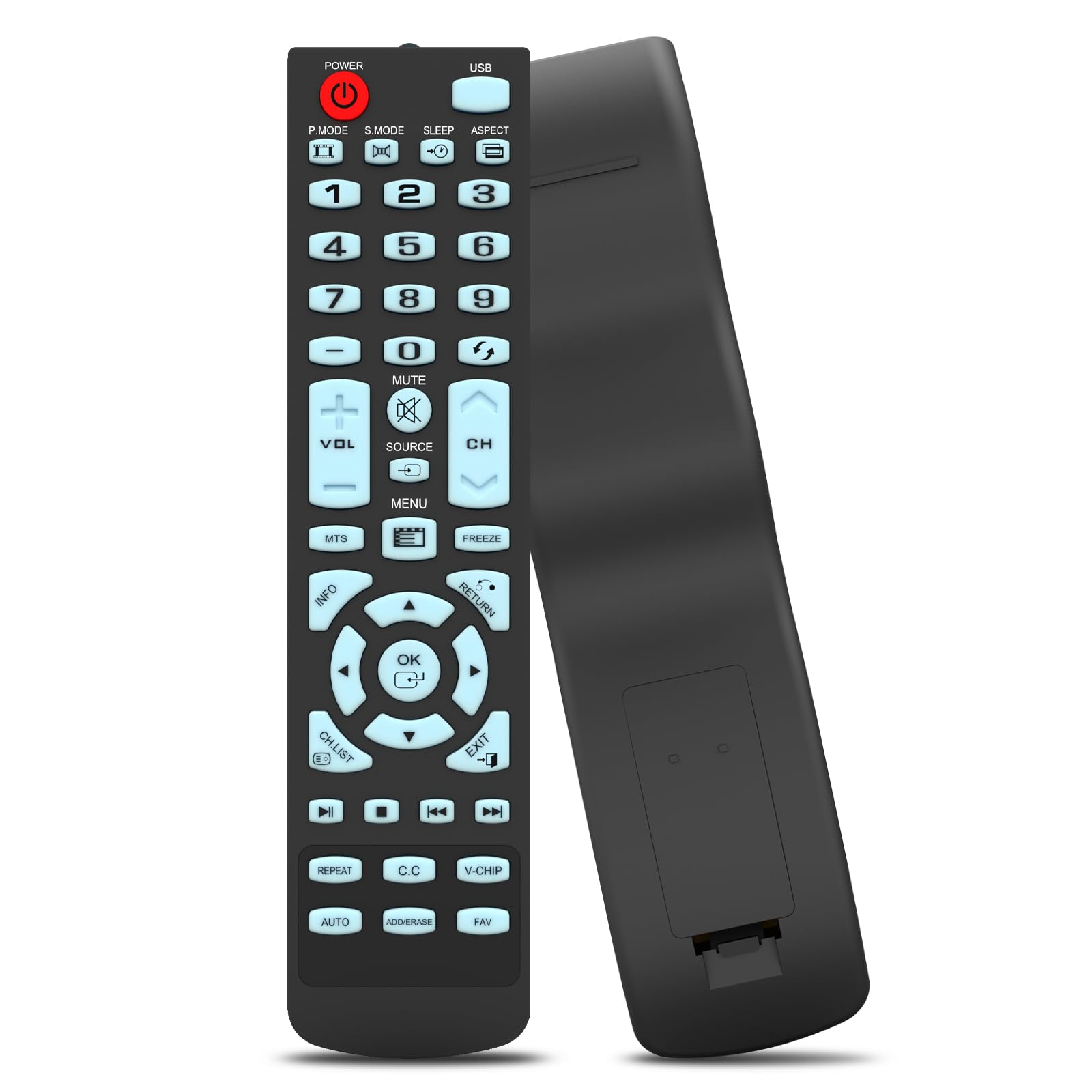 Mando a distancia Element TV de repuesto para Smart TV