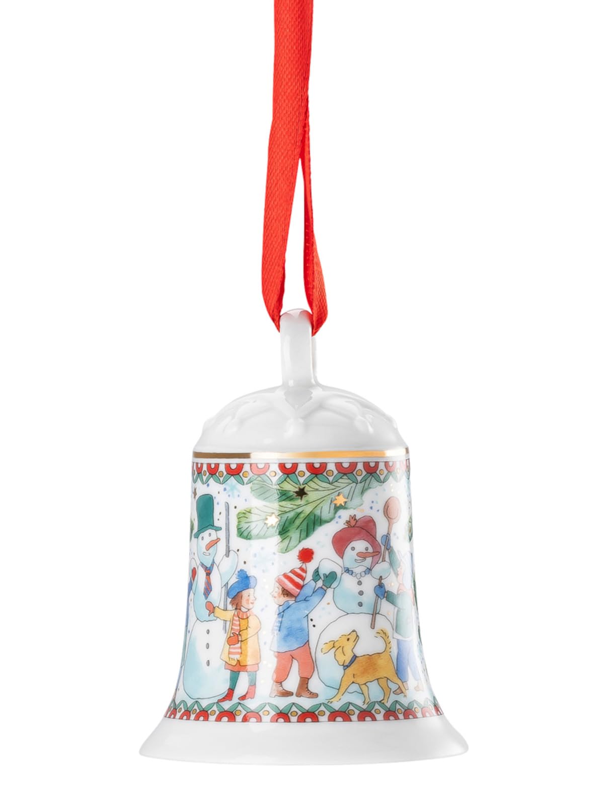 Hutschenreuther Collezione di Natale 2025 - Campana in porcellana, 7 cm