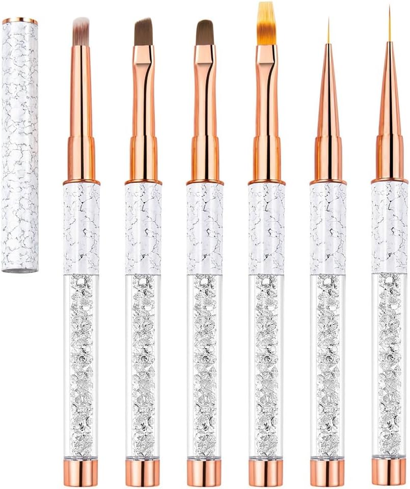 Water Drill Pipe Nail Brush Marble Crystal Smudging Gradient Pen Light Therapy Pen Sweeping Pen