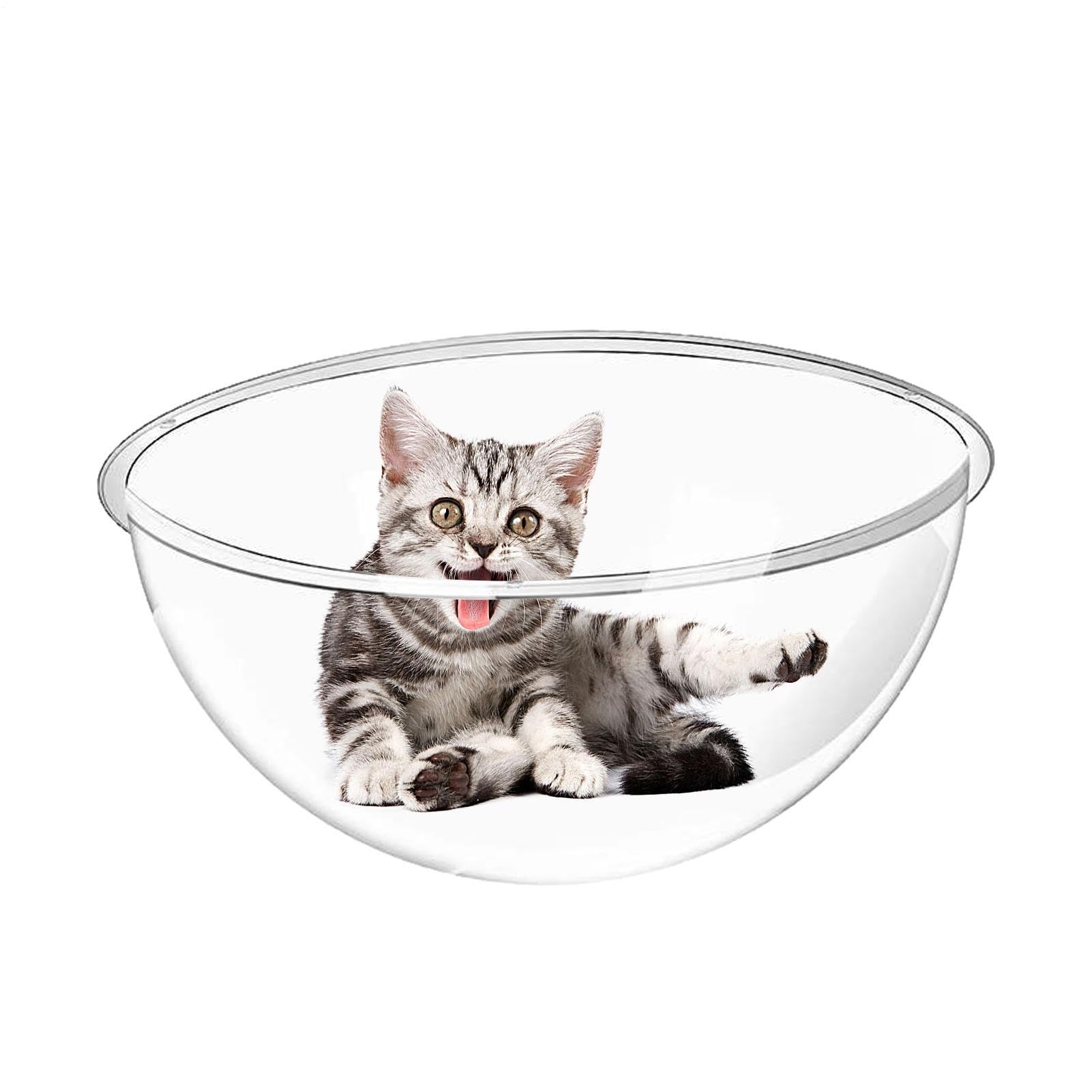 Cama para gatos de acrílico con diseño elegante para el descanso