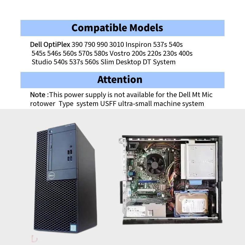 Fuente de Poder 250W D250AD-00 para Dell OptiPlex SFF miniatura 2