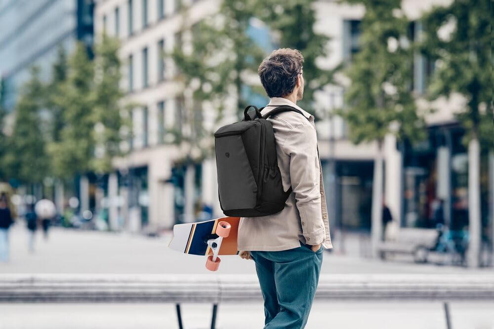 WENGER UrbanOne Backpack, Laptop-Rucksack mit Toploader-Fach, Notebook bis 15,6 Zoll, 23 l, Damen/Herren, Büro, Business, Uni, Schwarz, 653889