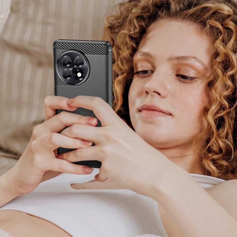 Image of Hybrid Carbon Fiber Back Case for OnePlus 11R (Black)