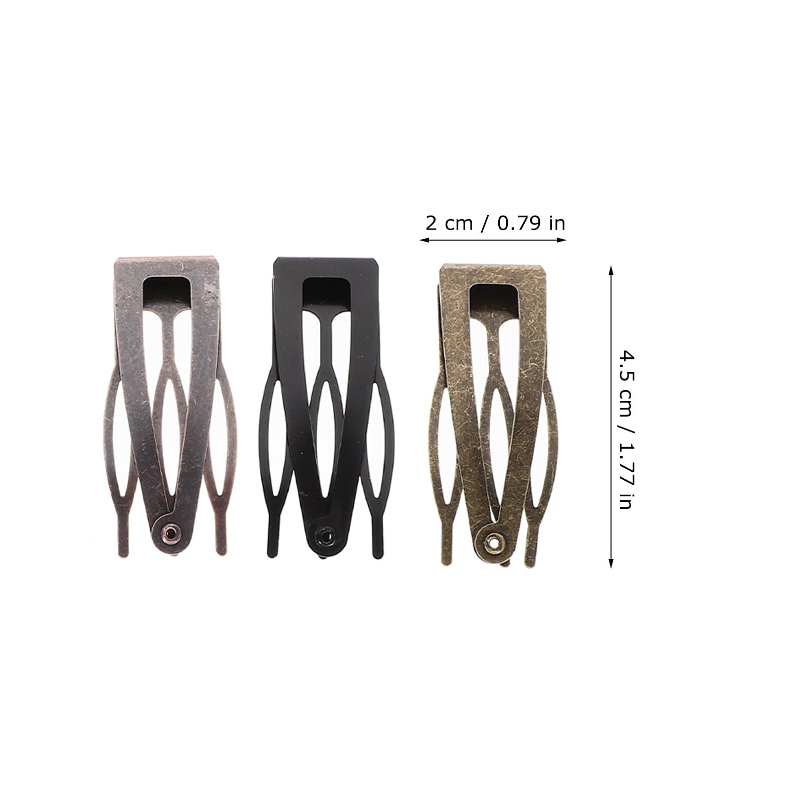 Uonlytech Metall Haarnadeln 40 Stück mit Schnappverschluss Kleine Haarspangen für Mädchen und Frauen Robustes Haarstyling Zubehör für Alltag und Besondere Anlässe