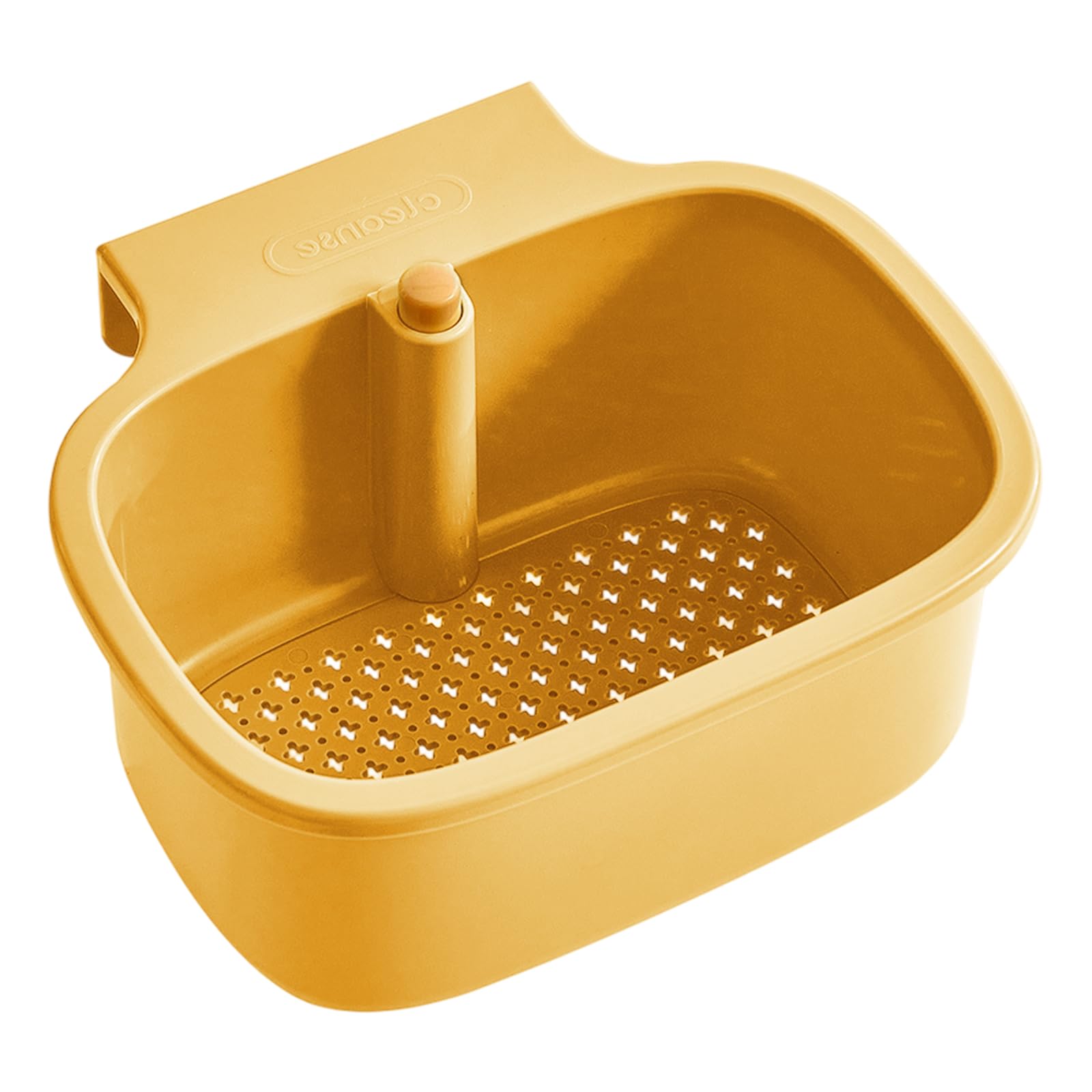 TFAOYS Press Styles Sink Strainer Basket ABS and Stainless Steel Wall Mounted Sink Drain Basket for Efficient Drainage Press Fruit Washing