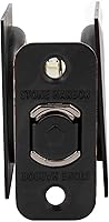 Vista 4 de Stone Harbor Hardware Cerradura de puerta de bolsillo cuadrada contemporánea, función de privacidad, fondo de 2-3/8", bronce vintage