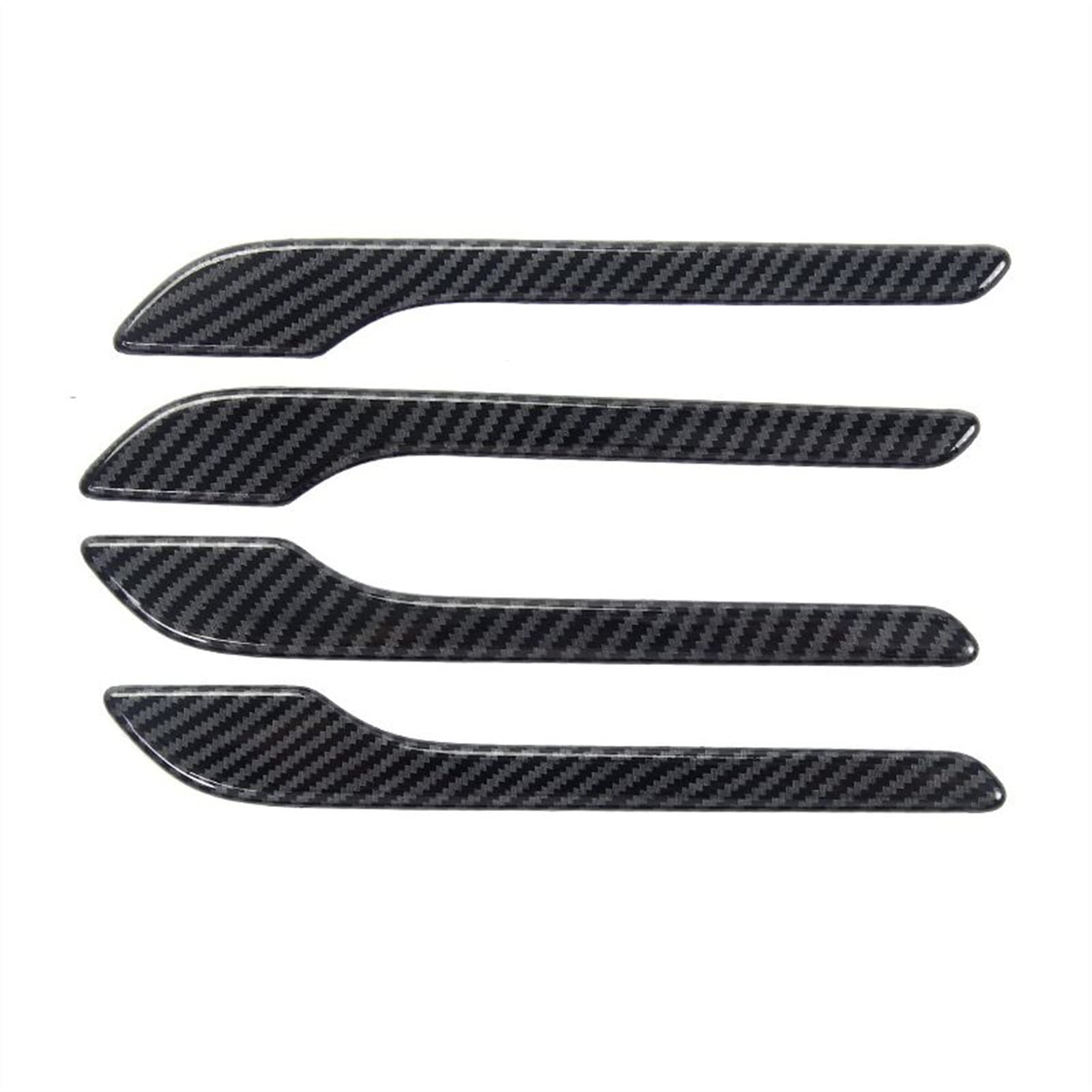 FANGZIQQ for Model 3 Y Carbon Fiber Black Chrome Car Door Handle Cover Trim Sticker Styling Car Inner Door Handle(2)