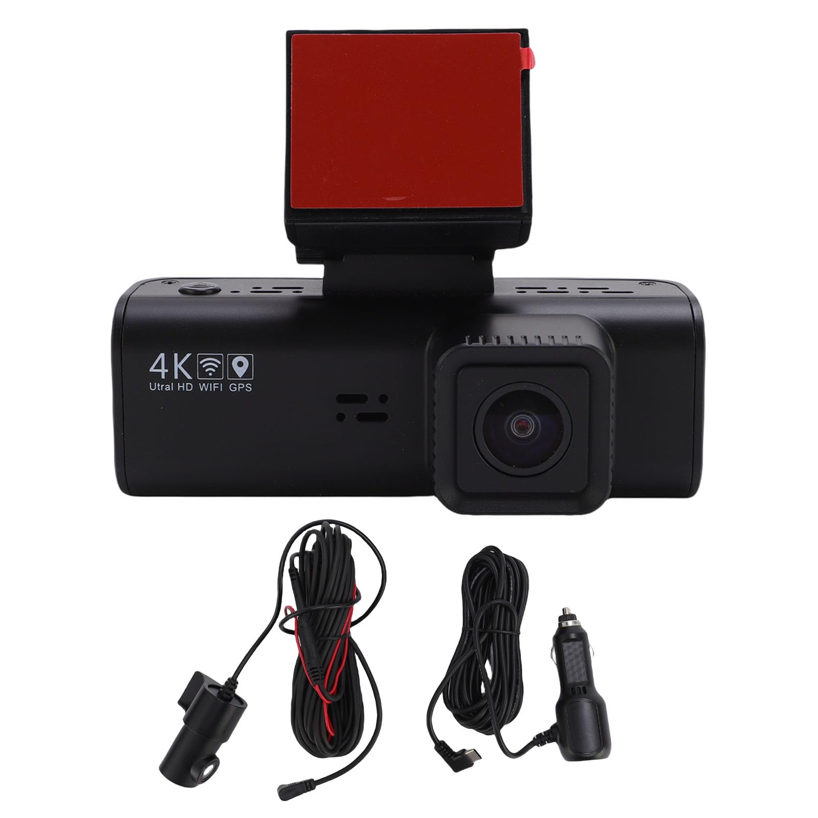 Zunate Kamera na Desce Rozdzielczej, Ekran 3,18 Cala, Podwójny Tylny Aparat 4K Front 1080p, Rejestracja Pętli o Szerokości 170 Stopni, 5G WiFi, Kontrola Aplikacji, GPS, 24 -godzinny