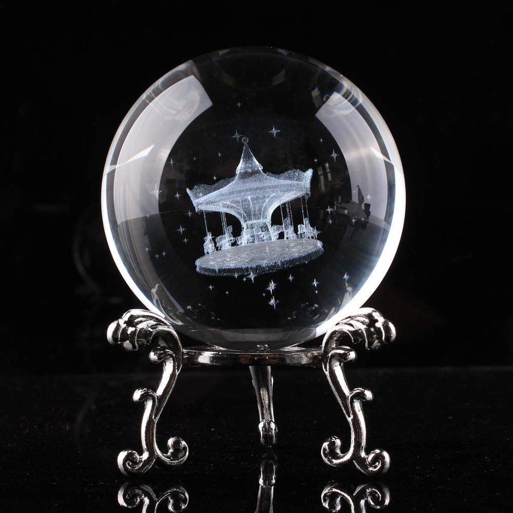 Lensball fotografia kryształowa kula H 60 mm kryształowa przezroczysta kryształowa kula 3D grawerowana laserowo okrągła szklana kula feng shui sztuka dekoracja akcesoria prezenty urodzinowe dekoracyjna kryształowa kula