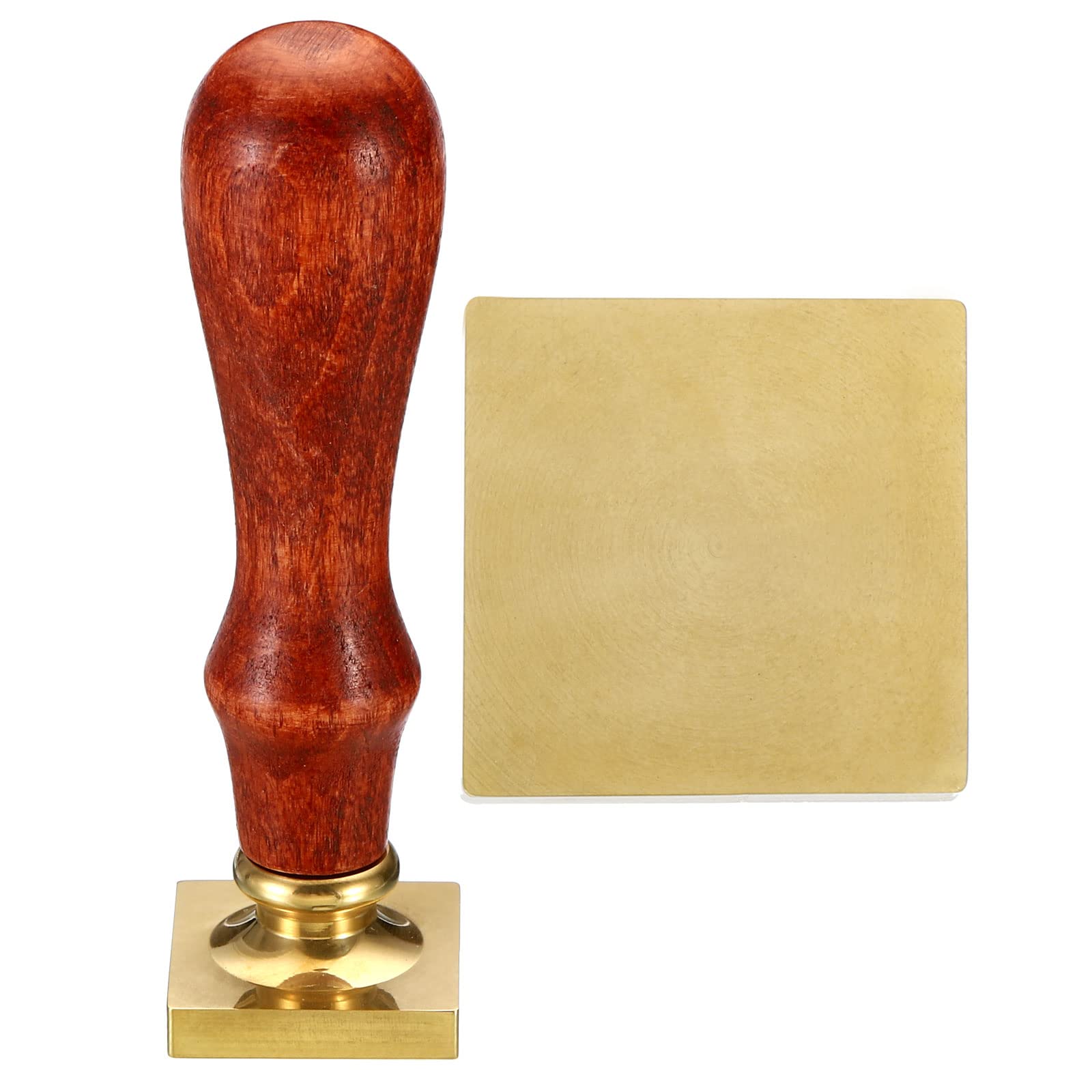 PATIKIL 25mm Square Blank Wax Seal Stamp