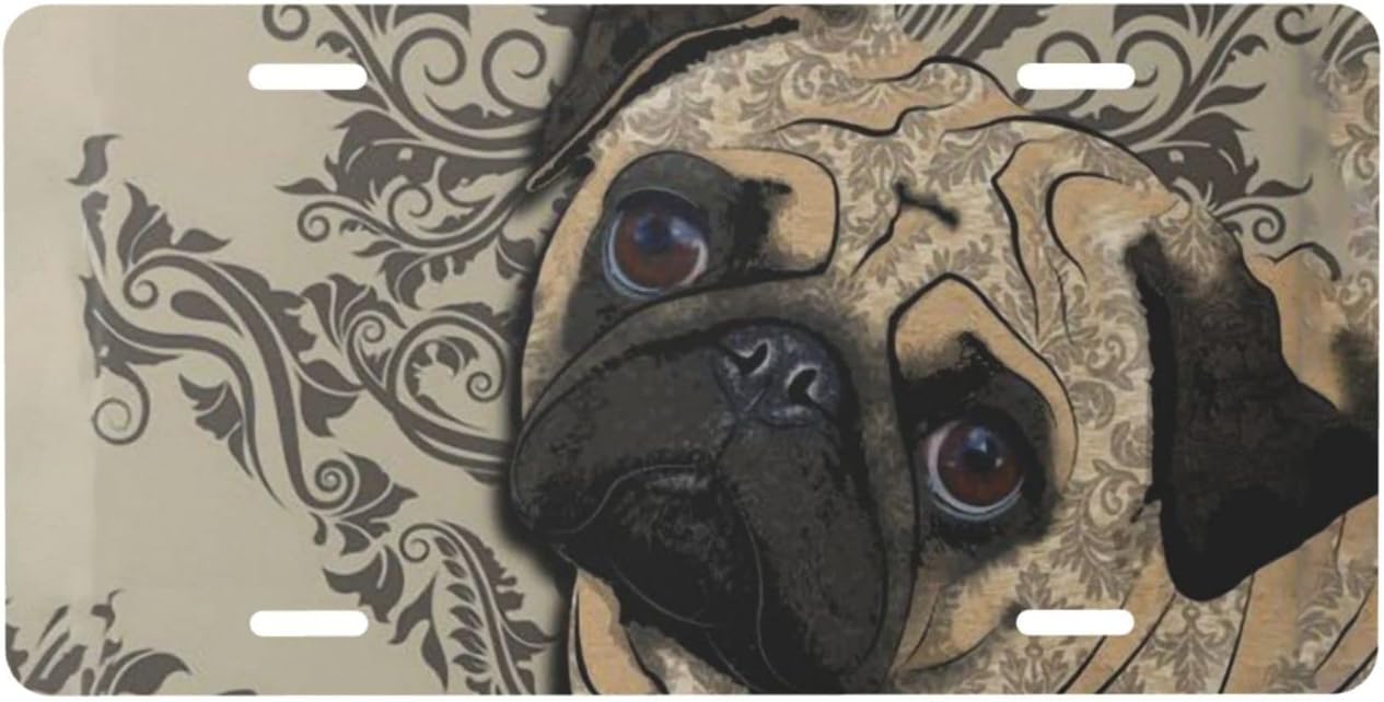 pug license plate