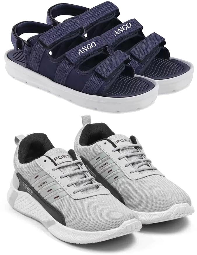 Exclusive Range of Sports Running Shoes for Men with Lightweight Comfort (Pack of 2) Multi-image-41