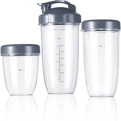 Kit de vasos de repuesto de 18 onzas, copa corta de 24 onzas, taza alta de 32 onzas, taza colosal con tapa abatible para llevar y tapa resellable