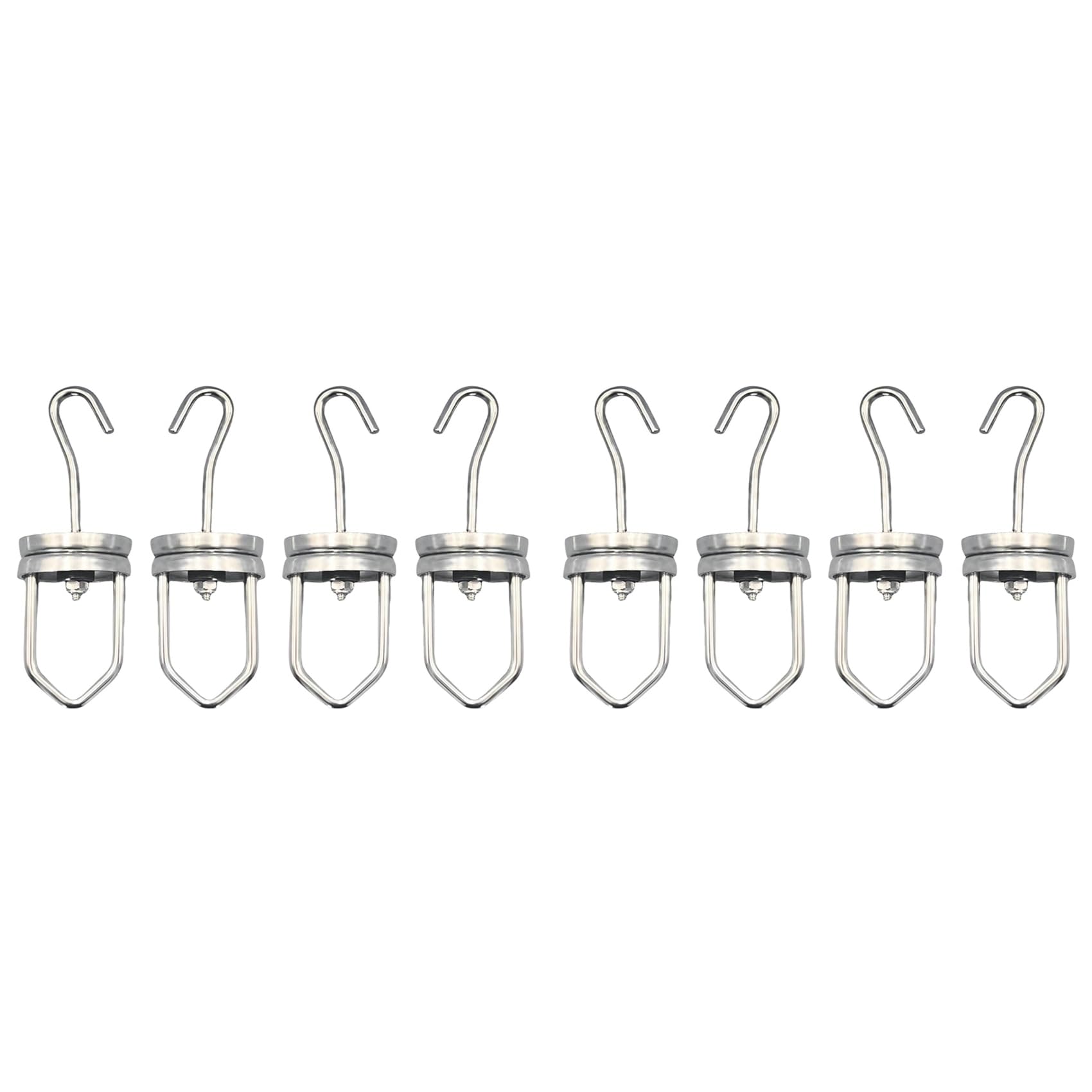 Strong Hanging Rotating Spinner Hooks 110 Pounds Capacity 8PCS Paint Rotary Swivel Hooks High Temperature Rotary Hook