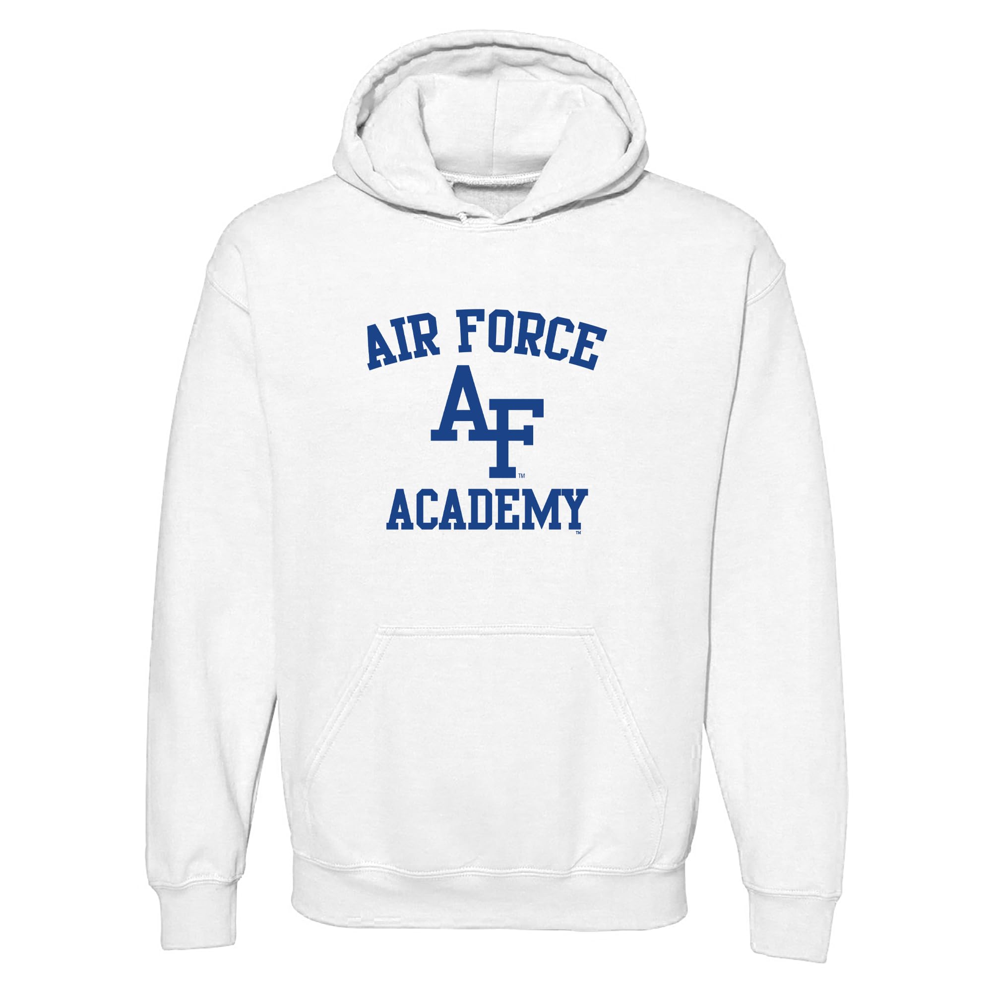 UGP Campus Apparel NCAA Officially licensed College - University Team Color Arch Logo Hoodie, Air Force Academy Falcons White, Large โ image 1