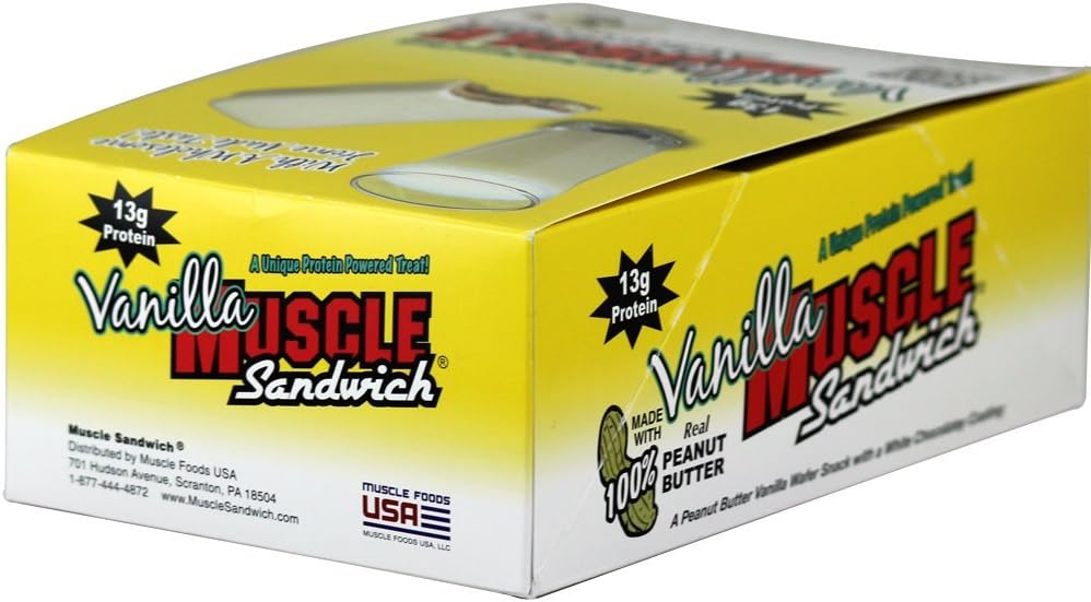 Costa: Muscle Sandwich Bar Vanilla 12 ct