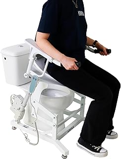 KMINA Electric Toilet Seat Lift Riser with Handles, Powered for Elderly, Height Adjustable