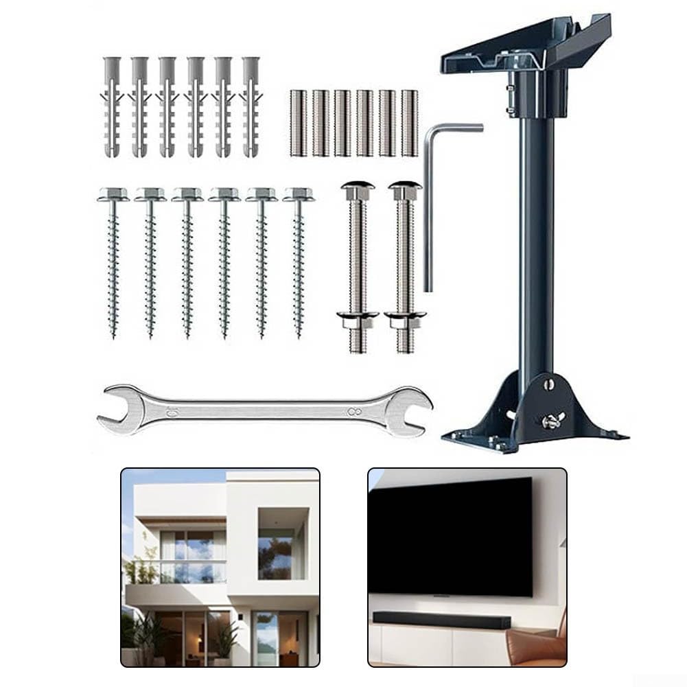 Supporto 40cm per starlink per Gen 3 Angolo Regolabile Supporto | Acciaio spesso 1.5 pollici, resistenza per vento forte, anti-neve pioggia, durata esterna, supporto sicuro