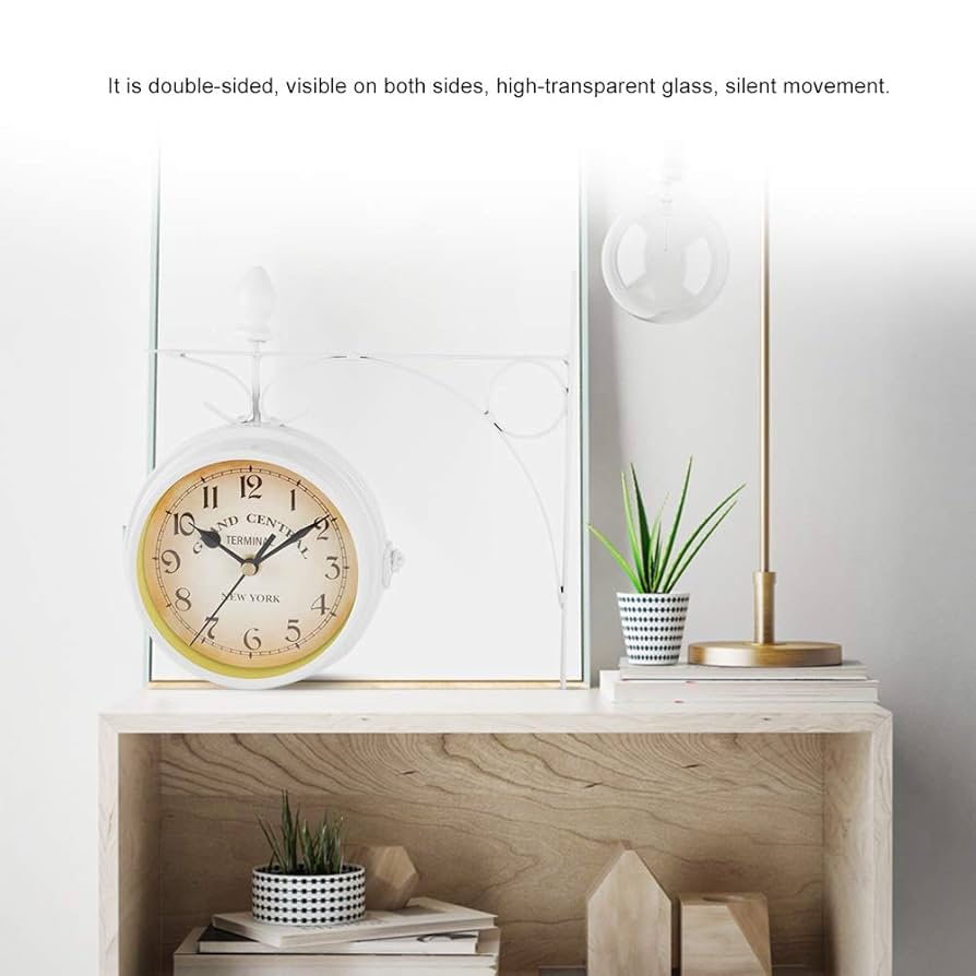 Amazon.com: HONG111 Retro Wall Hanging Clock, Vintage Wall