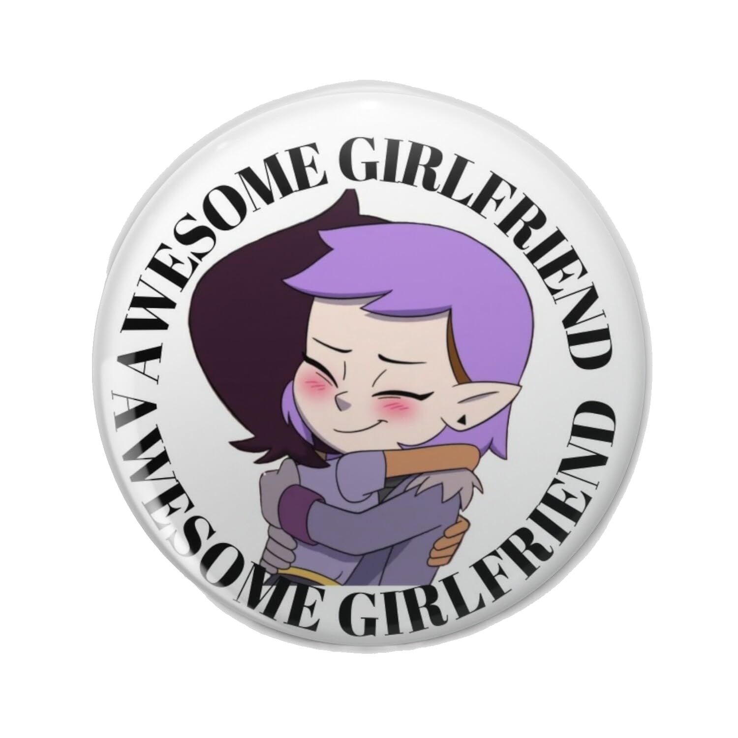 Lumity - Awesome Girlfriend Lapel Pin Cute Brooch Pins Badges