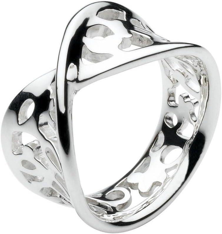 Twisted Sterling Silver Ring - Size 7