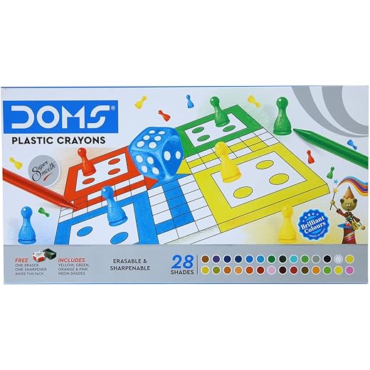 Doms Non-Toxic Super Smooth Crayons 28 Shades