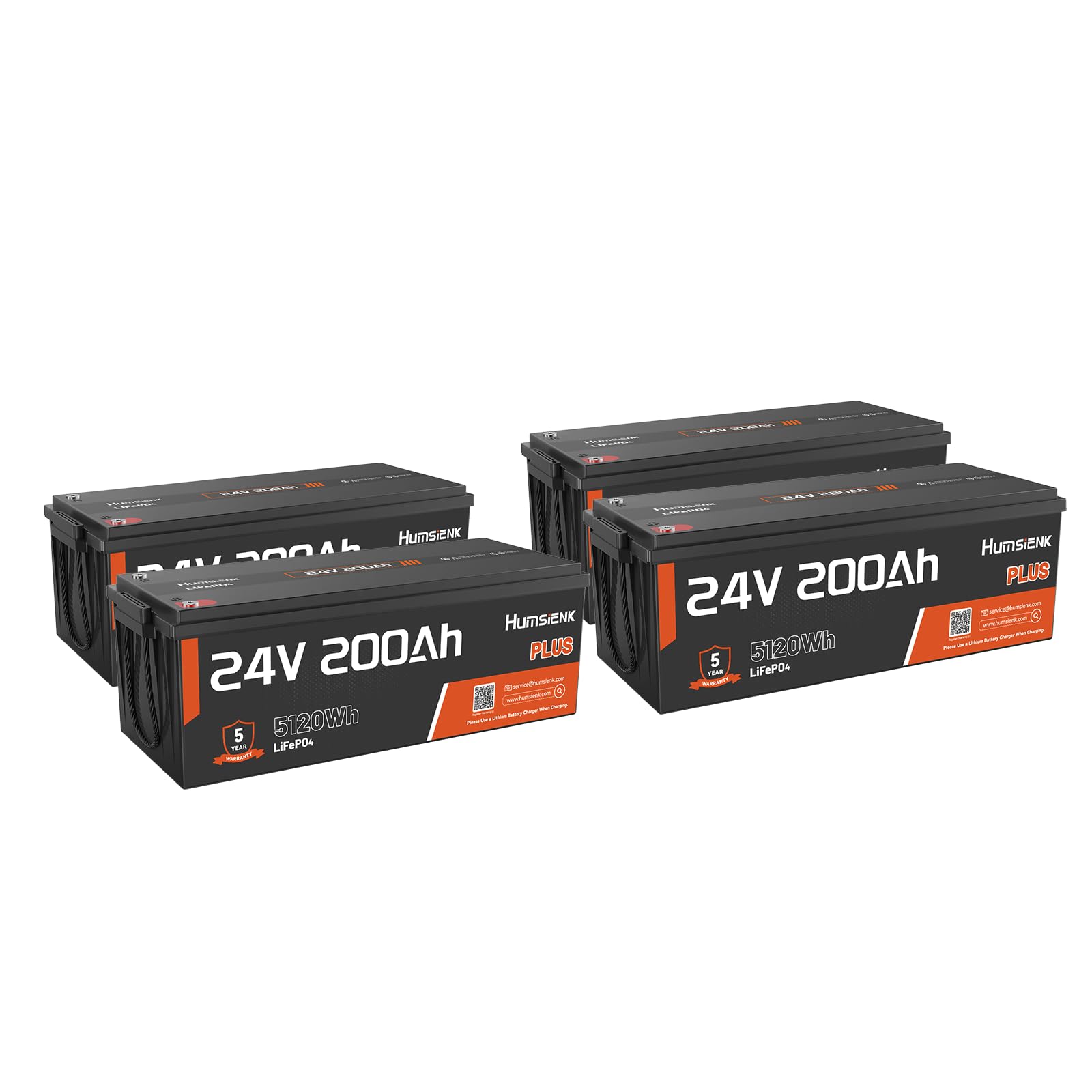 HumsiENK 24V 200AH LiFePO4 Battery Plus
