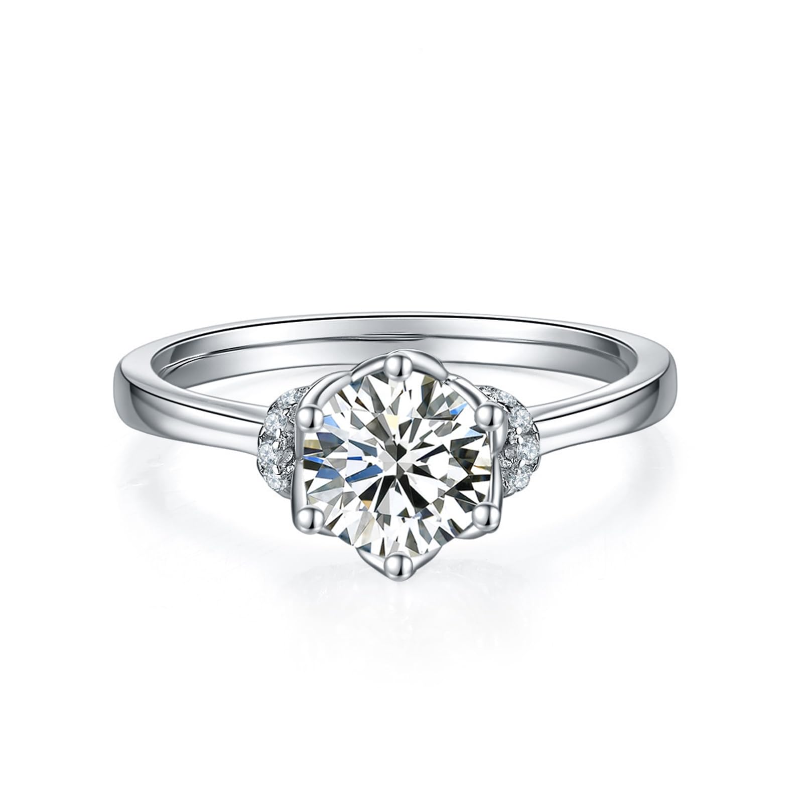 Set di gioielli da donna in argento Sterling con moissanite da 1 ct, in stile bohémien, per migliori amiche