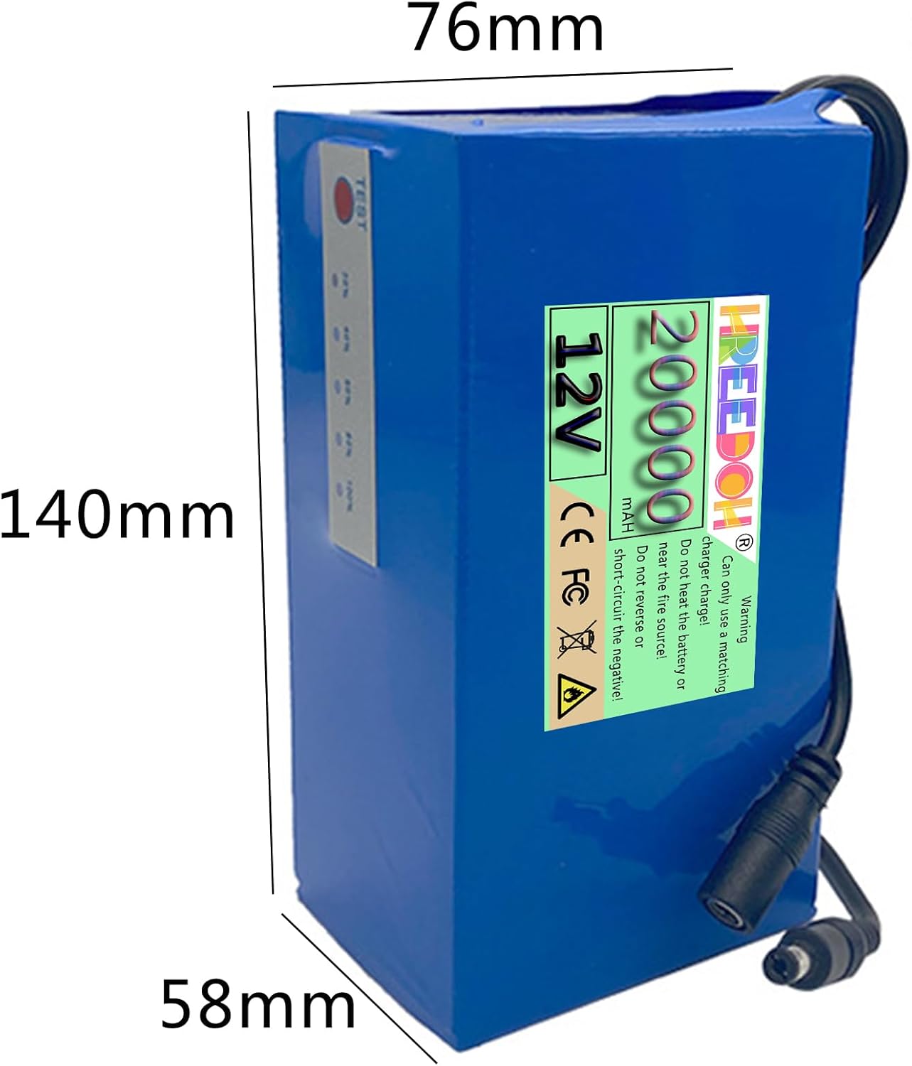 DC 12V Lithium Battery Pack 12V 20AH 30AH Polymer Lithium Battery with Charger and Power Display for 12V Cameras Lighting Tools,12v20000mah