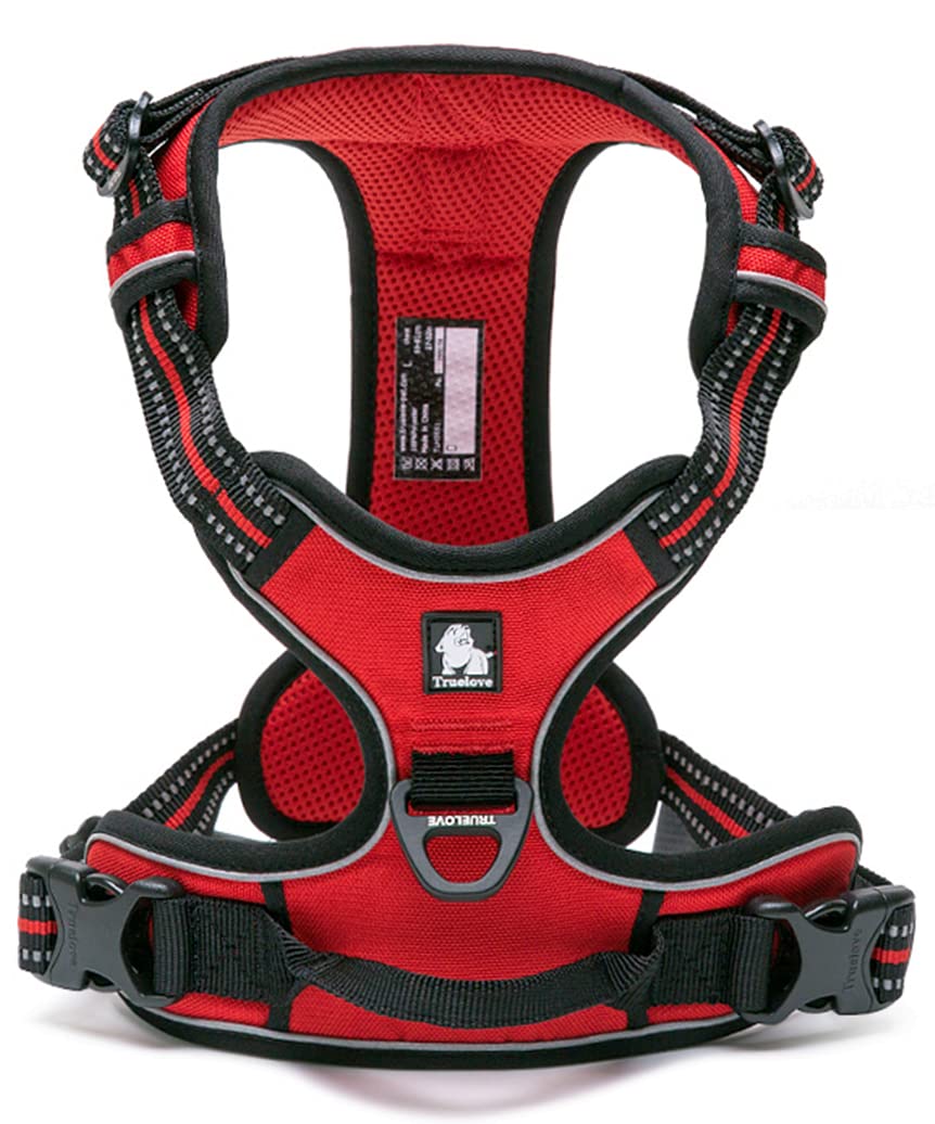 犬用ハーネス 3M反射 リード Lサイズ 脱げない 胴輪 ペット 丈夫 レッド 犬用ハーネス 3M反射 リード Lサイズ 脱げない 胴輪 ペット 丈夫