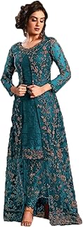 IYALAFAB Women's Georgette Semi Stitched Anarkali Salwar Suit (Newplazzo Suit-SFSF201-23no Free Size)
