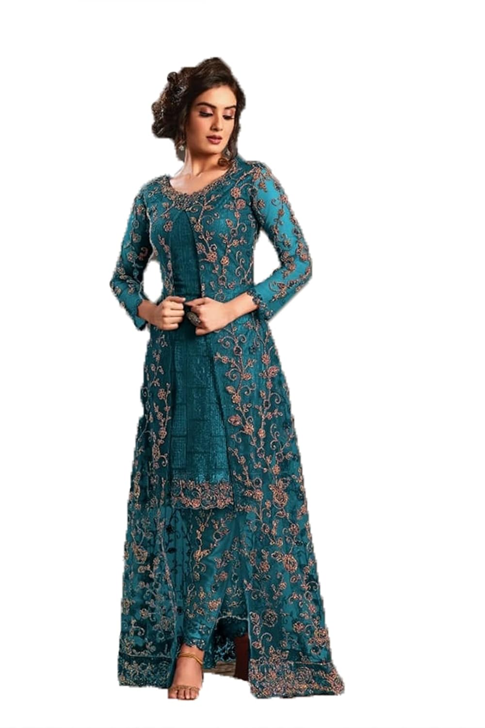 IYALAFAB Women's Georgette Semi Stitched Anarkali Salwar Suit (Newplazzo Suit-SFSF201-23no Free Size) - Review, Price and Buying Guide
