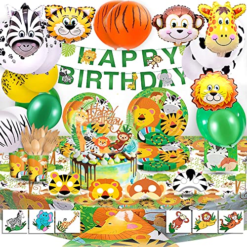 BEA’s Party Giungla Compleanno Giungla Decorazioni Palloncini...